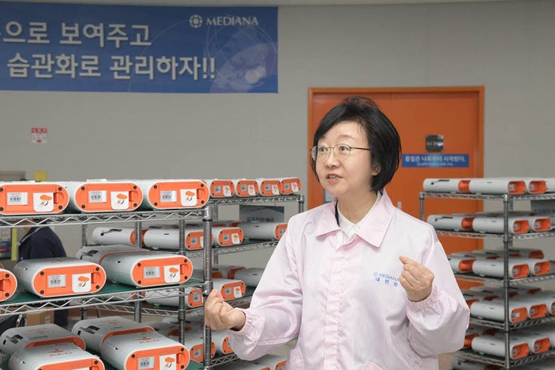 메디아나 찾은 오유경 식약처장…"의료기기는 미래 산업"