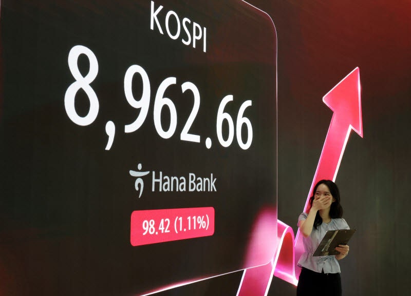 코스피, FOMC 충격 딛고 사상 첫 8900 돌파...9000피 눈앞