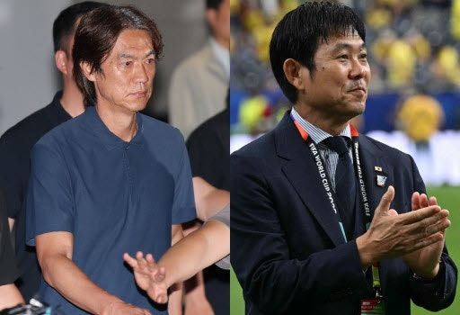 "홍명보 나가!" vs "<b>일본</b> <b>축구</b>, 세계 정상급"…엇갈린 한일 사령탑