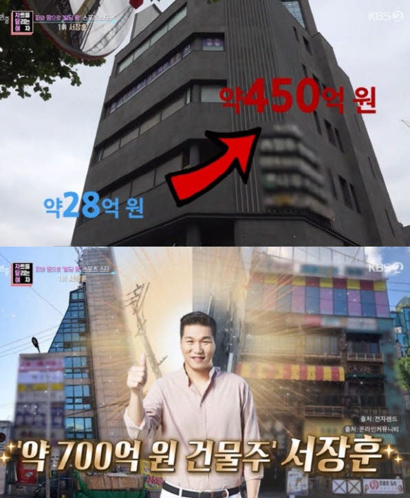 "<b>서장훈</b>, 28억에 산 '꼬마 빌딩' 450억 매물로...세금 약 140억"