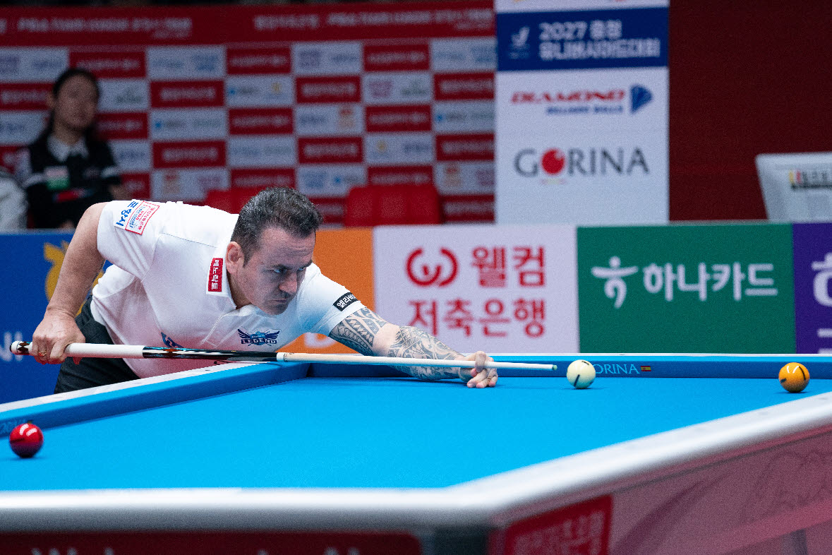 휴온스, 하나카드 완파하고 3연승…PBA 팀리그 선두 경쟁 가세