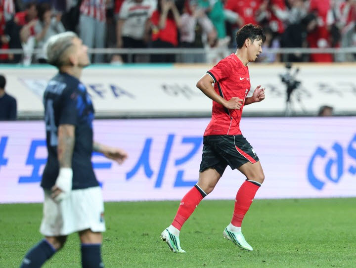 <b>손흥민</b>, A매치 <b>58호골</b>…차범근과 한국 최다 득점 공동 1위