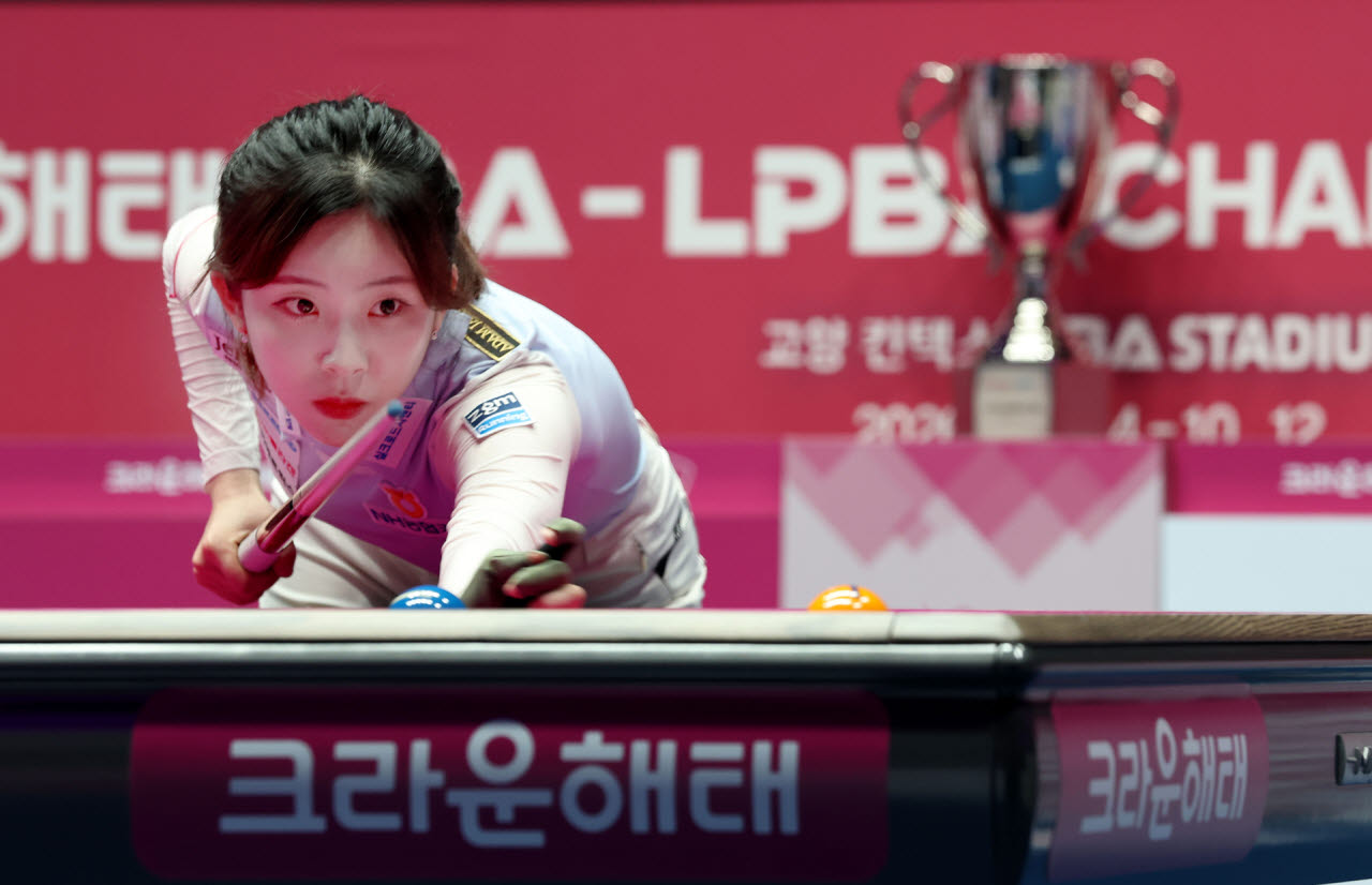 '차세대 스타' <b>정수빈</b>, 이미래 누르고 생애 첫 LPBA 정상 등극