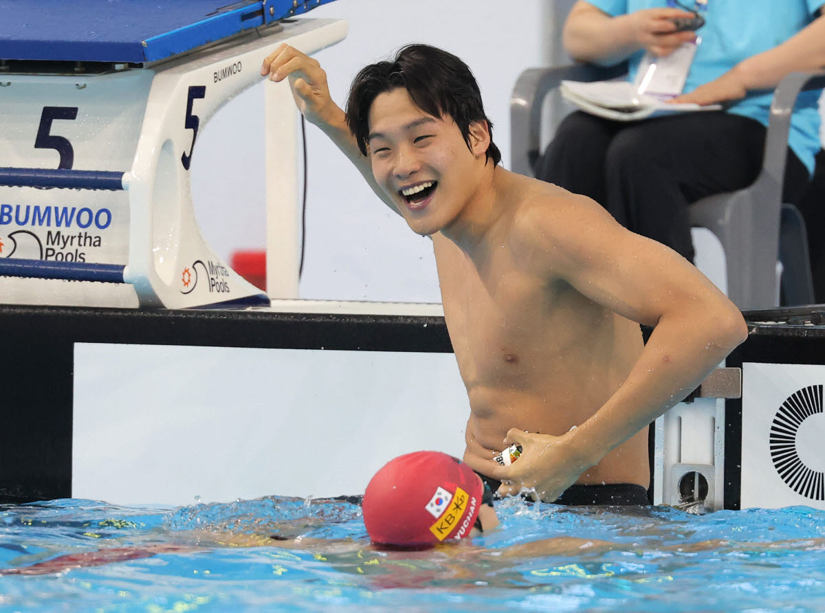 출전한 종목마다 금메달…<b>김영범</b>, <b>전국체전 4관왕</b> 등극
