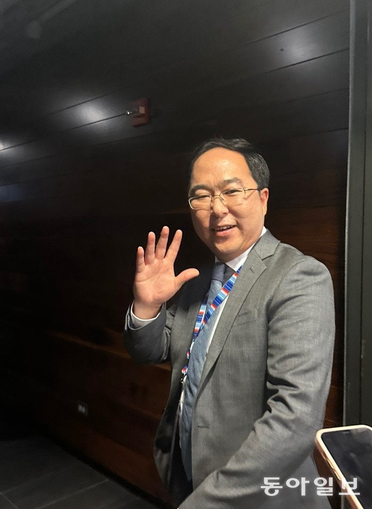 앤디 김 “전당대회 <b>연설</b> 초현실적…해리스와 함께 韓 위한 정책 펼 것”