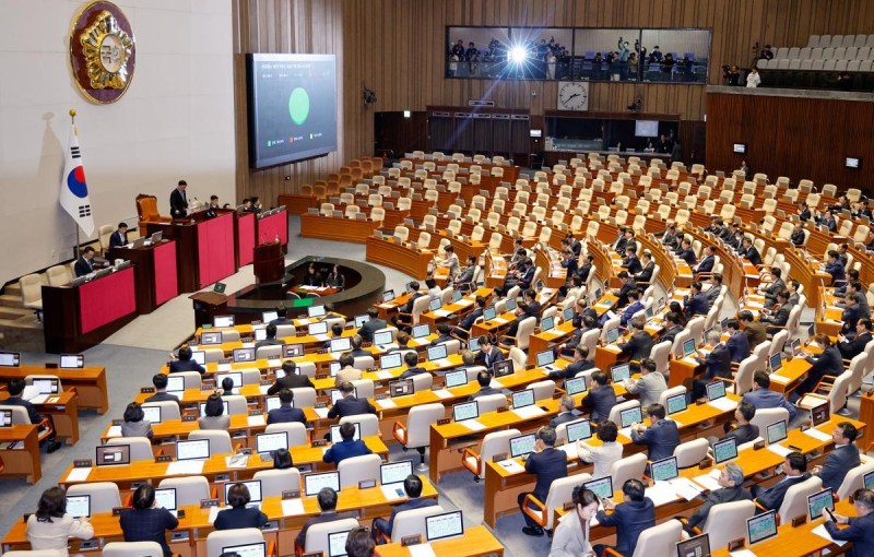 <b>이완규</b>·<b>함상훈 지명 철회</b>안, 민주 주도 본회의 처리…국힘 퇴장