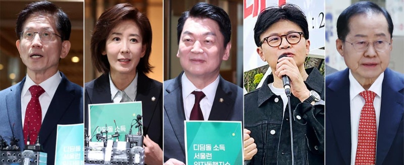 아침은 김문수, 차담은 나경원, 점심은 안철수… ‘오세훈 러브콜’