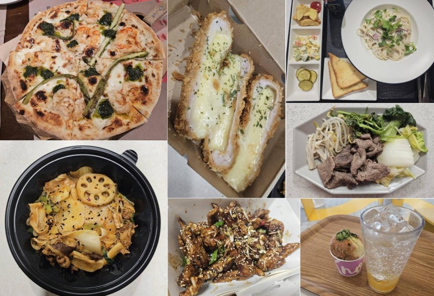 피자와 치즈돈가스,마라샹궈,저당도넛,익힌 야채와 고기,크림파스타,치킨 등을 섭취한 후에는 혈당이 크게 오르진 않았다.혈당 오름폭은 사람마다 다를 수 있다.&#160;