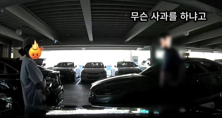 오히려 피해자에게 사과를 왜 하냐고 말하는 택시기사.&#160;온라인커뮤니티‘보배드림’캡처