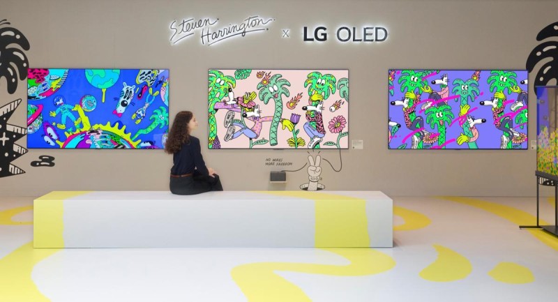 ‘LG 올레드 에보’로 표현한 팝아트