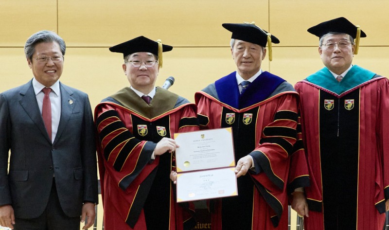 정몽준 이사장, 고려대서 명예박사 학위