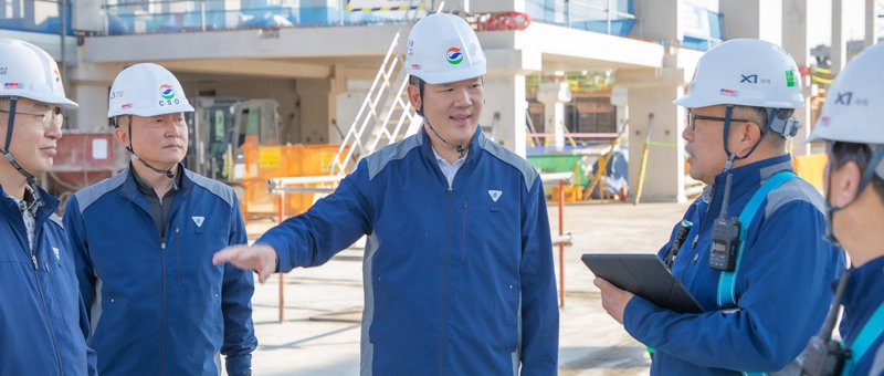 GS건설 허윤홍 대표, 송도 현장 방문… ‘추락사고 예방 릴레이 캠페인’ 동참
