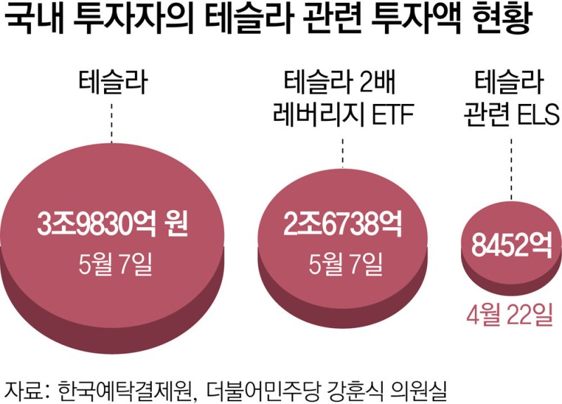 서학개미들 테슬라 사랑… 주가 31% 폭락에도 6.6조원 순매수