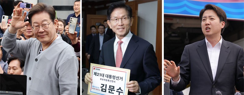 이재명 광화문-김문수 가락시장서… 22일간 총력전 스타트