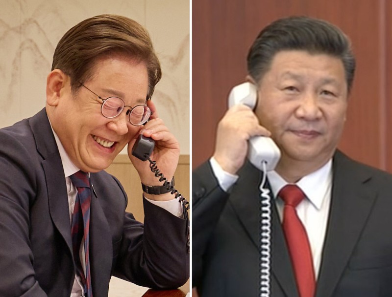 李<b>대통령</b>, <b>시진핑</b>과 <b>통화</b>…“11월 경주 APEC 정상회의 초청”