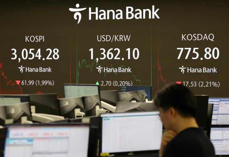 美 관세 리스크 재부상… 코스피, 2% 가까이 하락