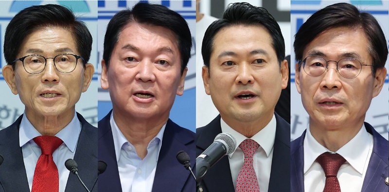 국힘 당대표, <b>김문수</b>·<b>안철수</b>·<b>장동혁</b>·<b>조경태</b> 4파전…주진우 탈락