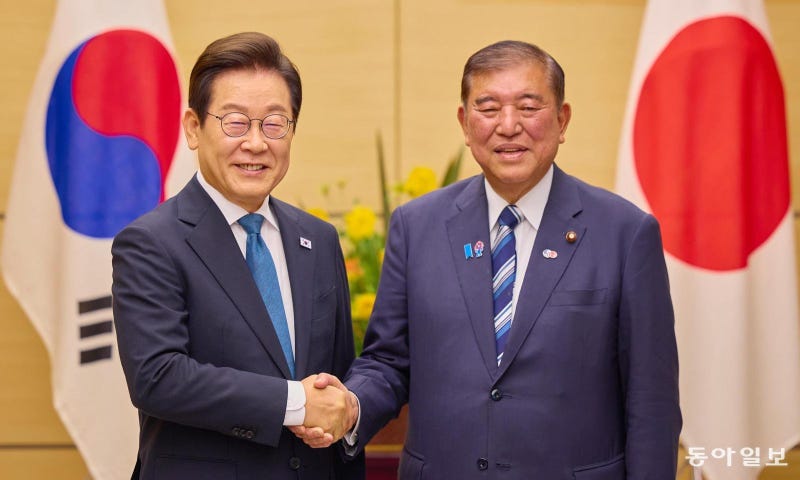 李, 이시바와 113분 회담… 美 관세-국방비 압박속 ‘韓日협력’ 모색
