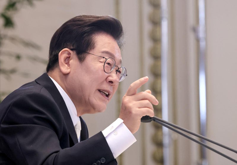 李 지지율 1주새 5%P 떨어져 58%…美 <b>구금</b> 사태 영향인 듯