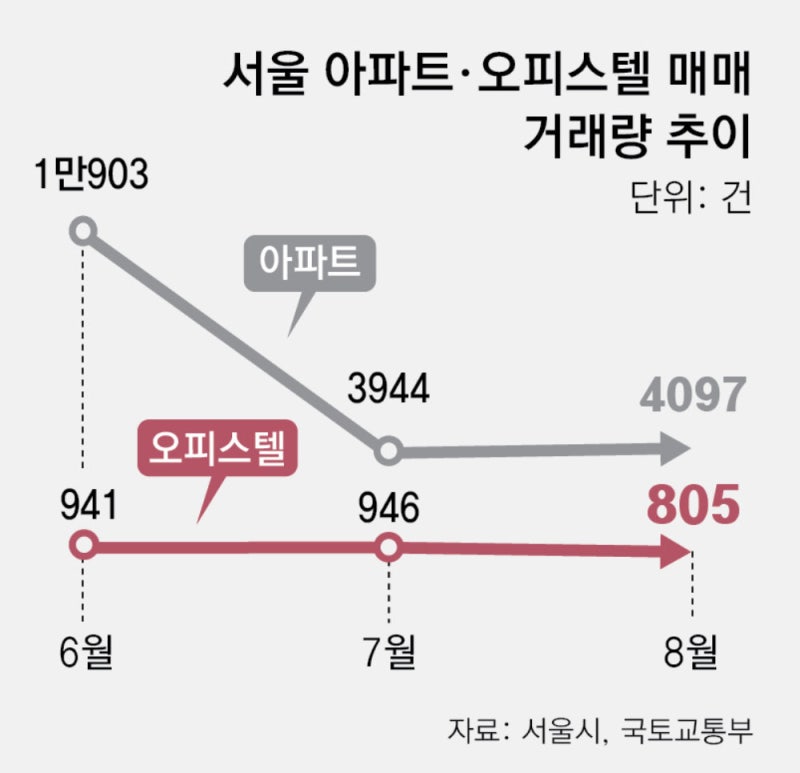 비껴간 6·27… 몸값 오르는 오피스텔