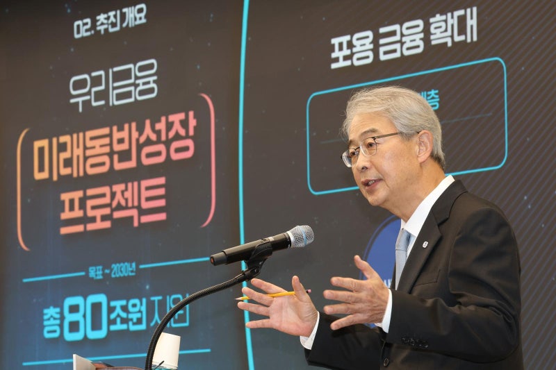 우리금융, 생산적-포용금융 80조 투입