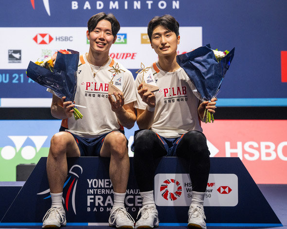 男 배드민턴 ‘최강 복식’ 서승재-김원호, 佛오픈 우승