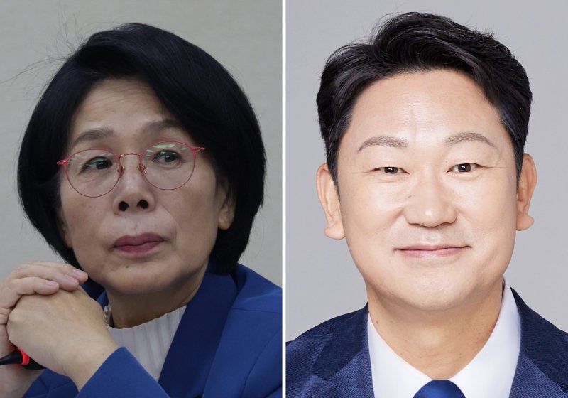 최민희(왼쪽),&#160;곽상언.