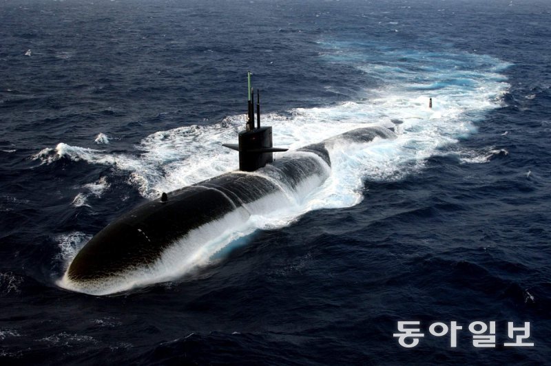 미국의 버지니아급 핵추진잠수함인 ‘USS 미주리함’. 동아일보DB