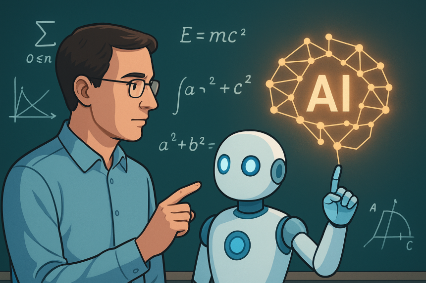 인공지능(AI)이 수학자의 ‘조수’에서 ‘탐구자’로 진화하고 있다. 생성형 AI ‘챗GPT’로 생성한 이미지.
