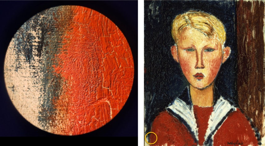 서울 세종문화회관 세종미술관 ‘르네상스에서 인상주의까지’ 전시에서 선보이는 아메데오 모딜리아니의 유화 작품 ‘푸른 눈의 소년’(1916년). 샌디에이고 미술관은 이번 전시를 위해 