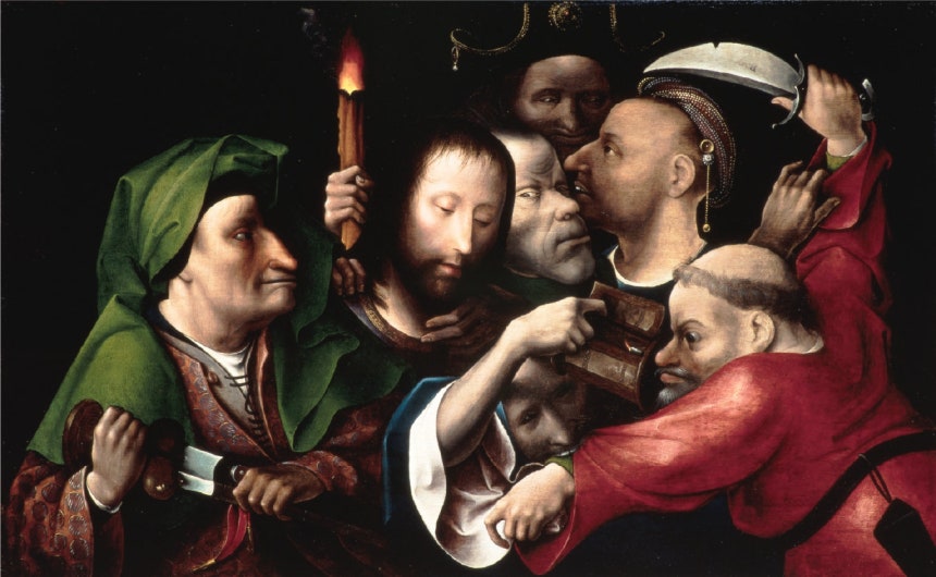 히로니뮈스 보스의 ‘그리스도의 체포’(1515년경). 샌디에이고 미술관 제공 ⓒThe San Diego Museum of Art