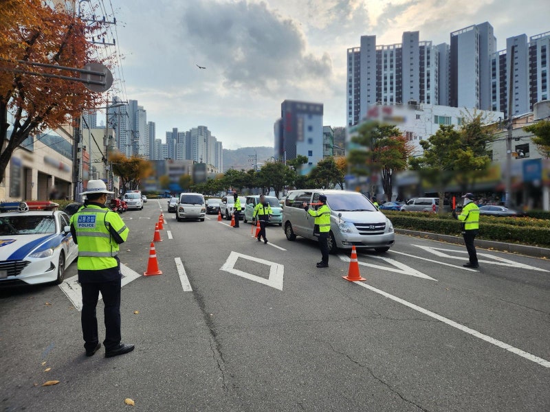 부산 관광지-식당가, 낮에도 음주단속