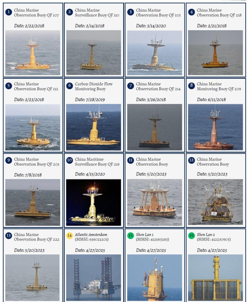 미국 전략국제문제연구소(CSIS) 산하 북한 전문 매체‘비욘드 패럴렐’은 9일(현지 시간) 중국이 한중 공동 관리 구역인 서해 잠정조치수역(PMZ)에 일방적으로 시설물을 설치하며‘점진적 주권 확장’을 시도 중이라