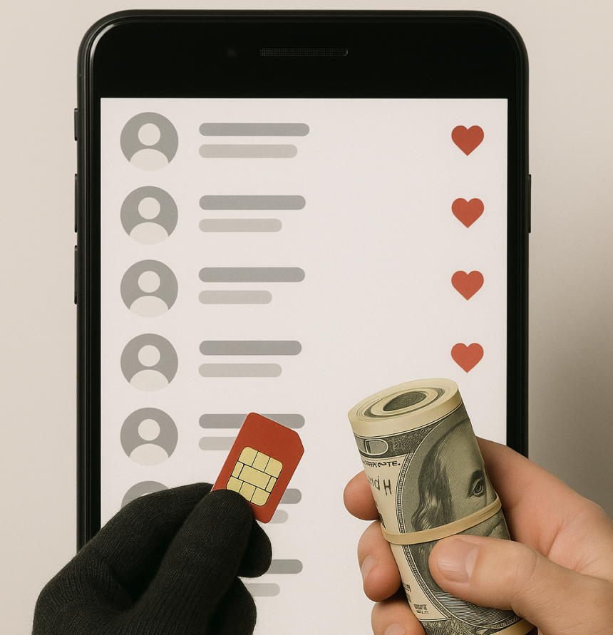 소셜네트워크서비스(SNS)에서‘가짜 계정’생성을 방지하기 위해 단문 메시지 서비스(SMS) 기반의 신원 인증 시스템을 운영하고 있지만 이를 우회하기 위해 국가별 SMS 인증 서비스를 사고파는 지하 시장이 생겨났다