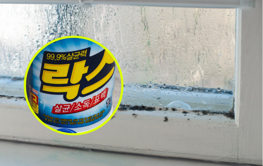 겨울철 창틀 곰팡이는 단돈 2000원으로 해결 가능하다.다이소에서 산 락스와 붓을 이용해 1:1 희석액을 바르고 30분간 방치하면 힘들이지 않고 제거할 수 있다.  사진=게티이미지뱅크,<a href=