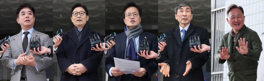 김병욱 대통령실 정무비서관(왼쪽부터),박범계 더불어민주당 의원,박주민 의원,<a href=