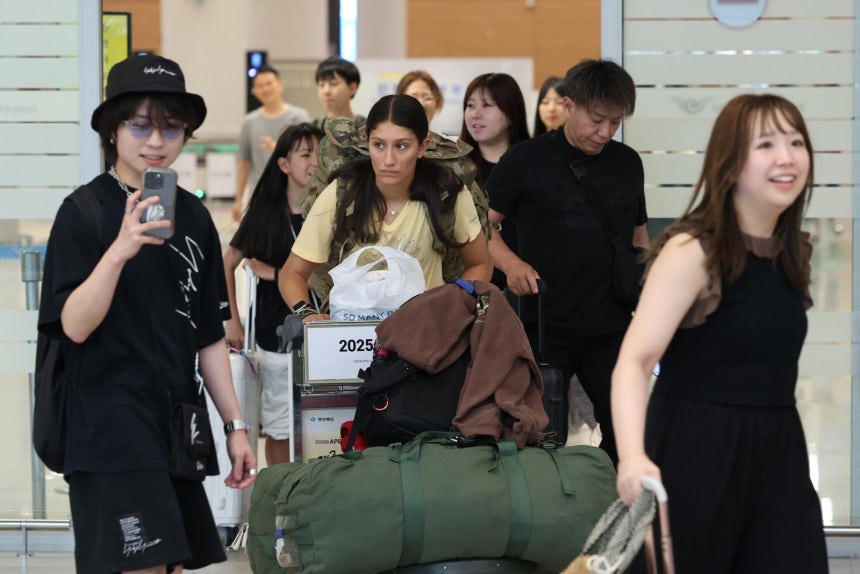 인천국제공항을 통해 입국하는 외국인들의 모습.2024.8.12/뉴스1 