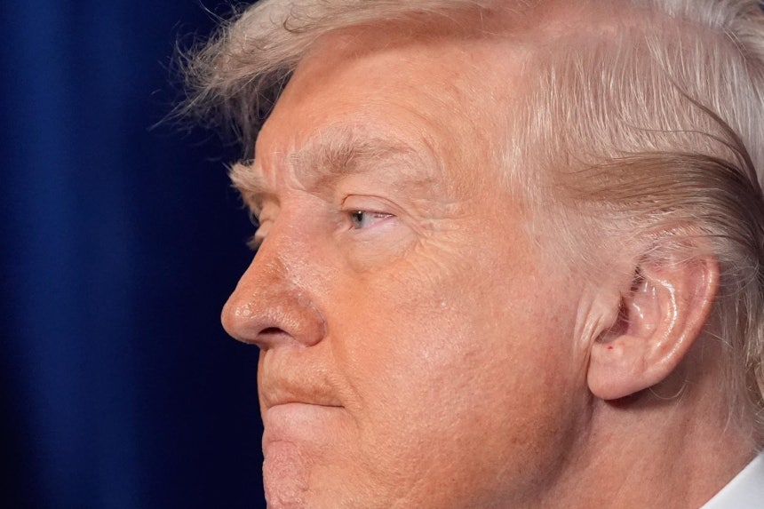 3일(현지 시간) 미국 플로리다주 사저 마러라고 리조트에서 기자회견을 열어 니콜라스 마두로 베네수엘라 대통령 체포에 대해 설명한 도널드 트럼프 미국 대통령.팜비치=AP 뉴시스