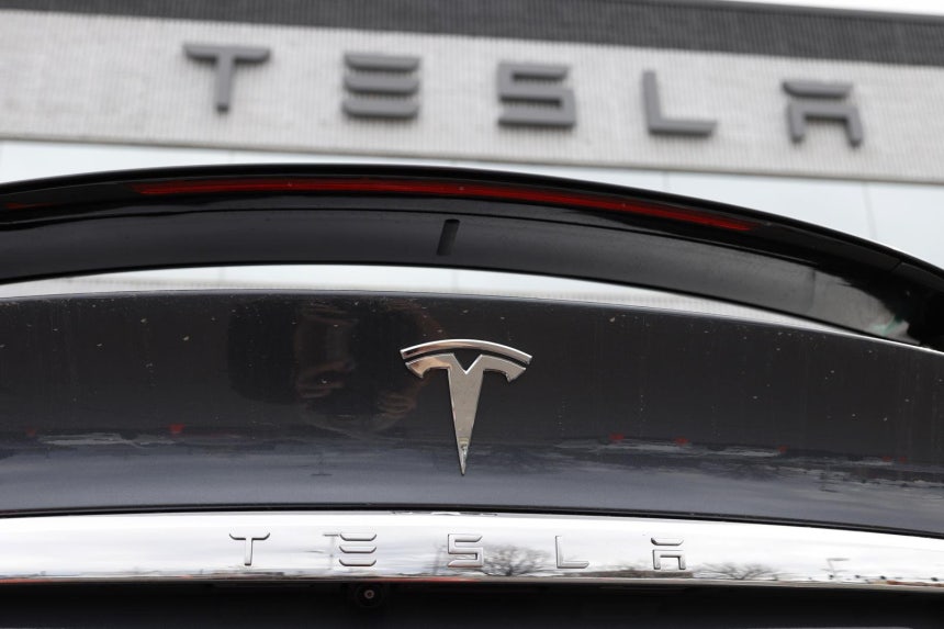 테슬라 로고.AP=뉴시스