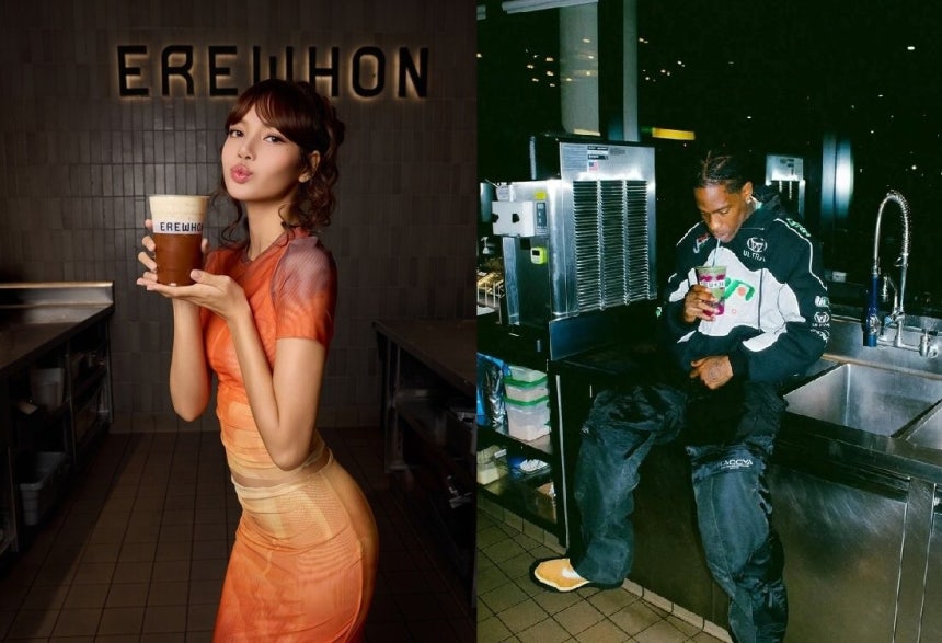 미국 프리미엄 스무디 열풍 속에서 스무디 브랜드들은 셀럽과 협업해 이름을 딴 시그니처 메뉴를 선보이며 마케팅 효과를 키웠다.SNS 갈무리 