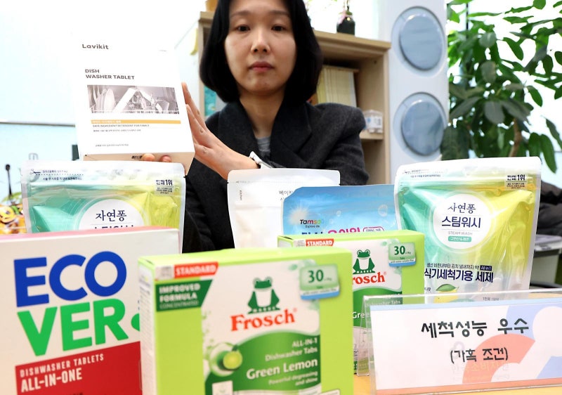 식기세척기 세제, 세척 1회 비용 1.8배 차이