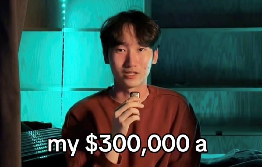 미국 뉴욕의 인공지능(AI) 스타트업 클루엘리에서 연봉 30만 달러(약 4억4000만 원)를 받던 22세 한인 다니엘 민이 퇴사 결정을 밝히고 있다.인스타그램 캡처