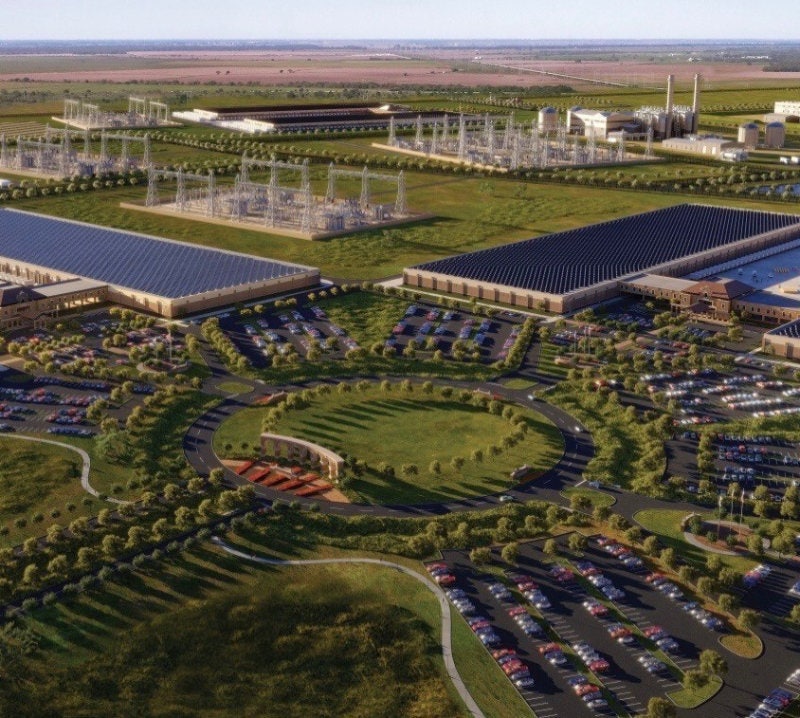 미국의 에너지 디벨로퍼 페르미 아메리카가 텍사스주에 조성하는 ‘복합 에너지 및 인공지능(AI) 캠퍼스’조감도.현대건설은 이 프로젝트에서 대형 원전 4기의 기본설계를 맡았다.사진 출처 