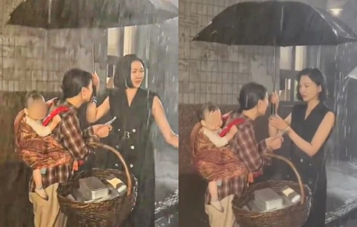 중국 드라마 촬영 현장, 아기 폭우에 방치한 끔찍한 실태