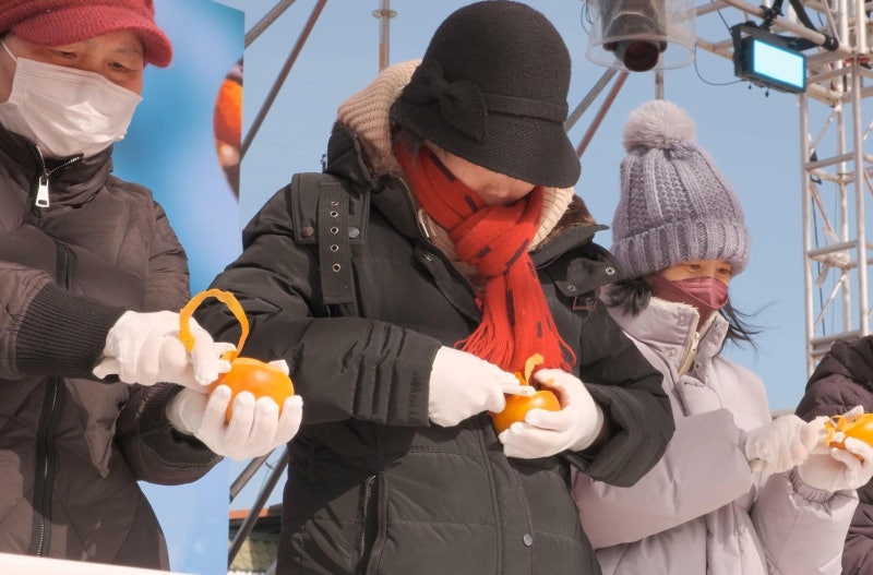 주부 9단의 감 깎기 실력 보여드릴게요