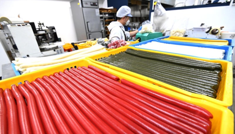 알록달록 가래떡 군침 도네