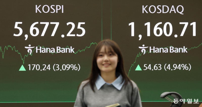 ‘램마겟돈’에 반도체 투톱 주가 껑충… 코스피 5600도 뚫었다