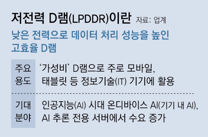 SK, 6세대 저전력 D램 세계 첫 개발… HBM 이어 경쟁 점화