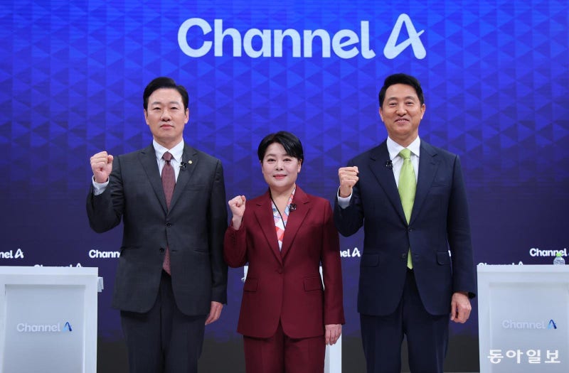 국힘 서울시장 후보 3인 “중도 확장” 장동혁 지도부와 차별화