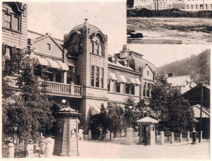 1927년 옛 총독부 청사를 활용한 은사기념과학관. 과학, 즉 미래를 마치 천황의 하사품처럼 보이게 이름을 붙였다.<BR>